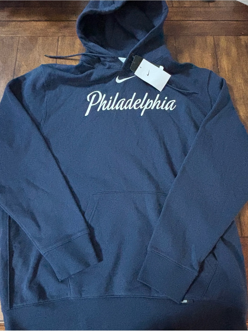 Philadelphia 76ers Nike Hoodie Adult XXL Blue NWT